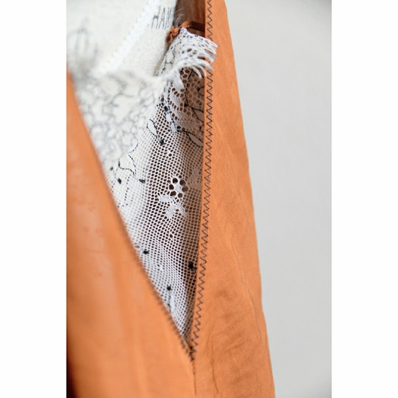 Free People Deep V Silk Lace Bandeau Cami - Picture 3 of 4